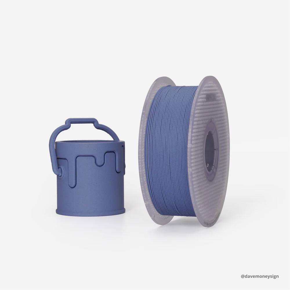 BambuLab A50-B9-1.75-1000-spl PLA-CF Filament PLA Compound 1.75 mm 1000 g Blau 1 St.-1