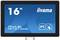 Ein 16-Zoll-Bildschirm der Marke iiyama, Modell ProLite TF1615MC. Features: IPS-Technologie und 10-Punkt-Touch-Funktion.