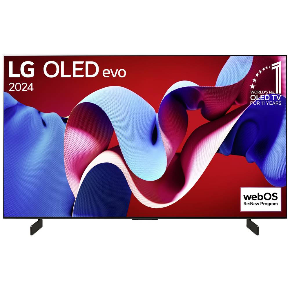 LG Electronics OLED42C47LA 4K OLED evo TV OLED-TV 106 cm 42 inch Energielabel G (A - G) CI+*, DVB-C, DVB-S2, DVB-T2, Smart TV, UHD, WiFi Zwart