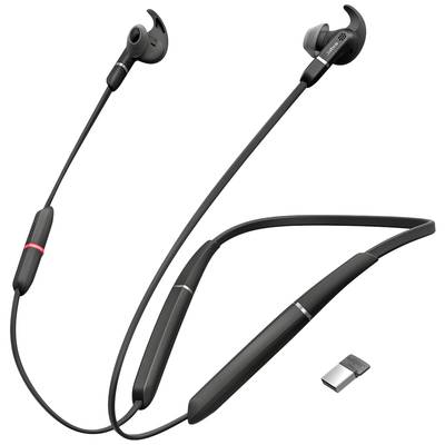 Jabra Evolve 65e MS Stereo HiFi  In Ear Headset Bluetooth® Stereo Schwarz  