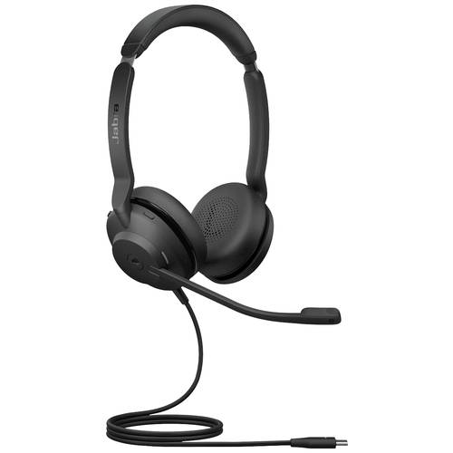 Thumbnail - Jabra Evolve2 30 SE MS Stereo On Ear Headset kabelgebunden Stereo Schwarz High-Resolution Audio Ohrbügel Computer
