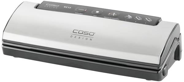 CASO 1371 VC 15 Inox Folienschweissgerät inkl. 10 Vakuumbeutel (B x H x T) 360 x 90 x 150 mm