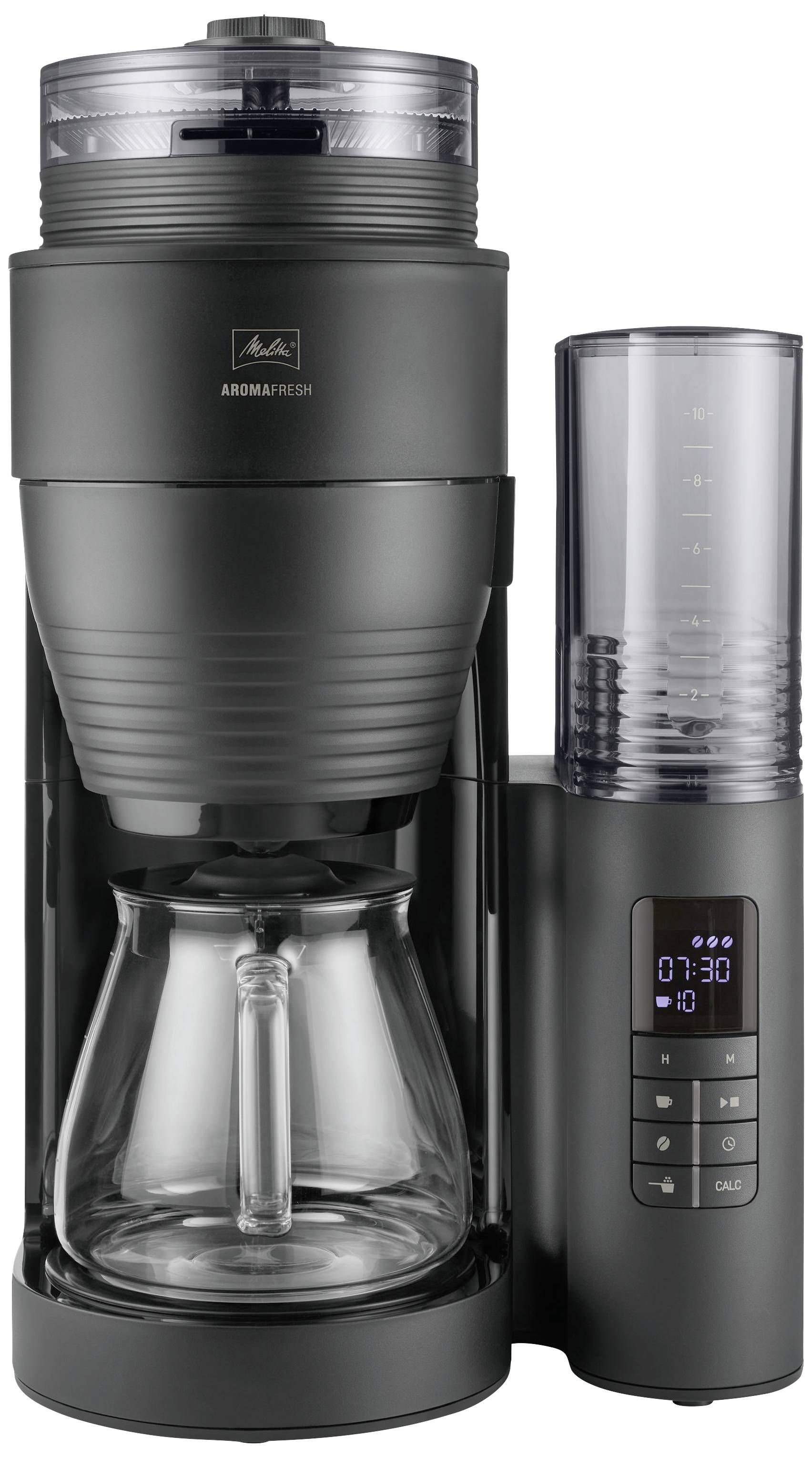 Melitta Filterkaffeemaschine AromaFresh 1030-05 | integrierte Kaffeemühle | 10 Tassen | Timer | Warmhaltefunktion-0
