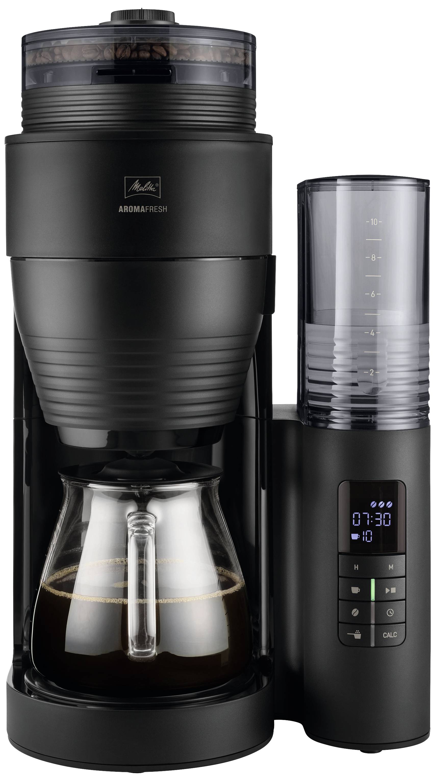 Melitta Filterkaffeemaschine AromaFresh 1030-05 | integrierte Kaffeemühle | 10 Tassen | Timer | Warmhaltefunktion-1