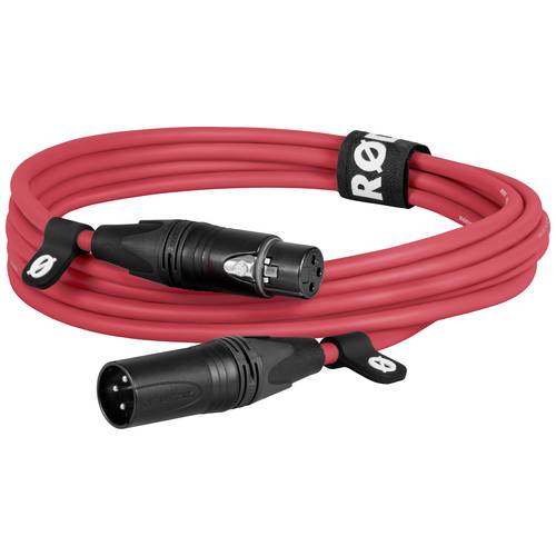 Rode XLR3M-R XLR Verbindungskabel 3 m Rot