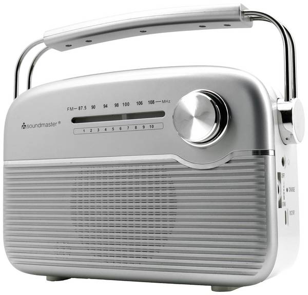 soundmaster TR480SI Akku-Radio UKW UKW  Solarpanel Silber
