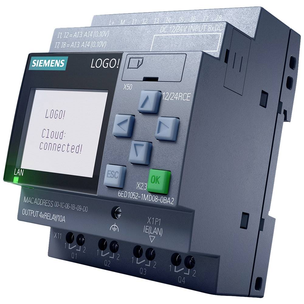 Siemens 6ED1052-1HB08-0BA2 PLC-aansturingsmodule 24 V/DC, 24 V/AC