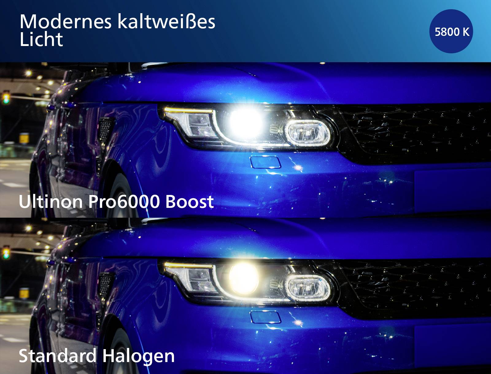 Philips Automotive 11342U60BX2 LED Leuchtmittel Ultinon Pro6000 H4 12 V-5