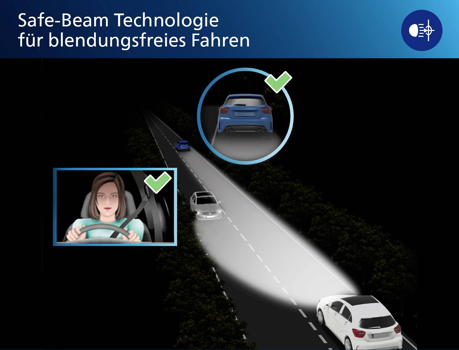 Philips Automotive 11342U60BX2 LED Leuchtmittel Ultinon Pro6000 H4 12 V-9