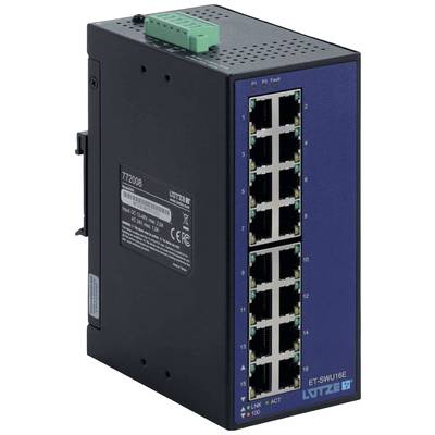 Lütze ET-SWU16E Ethernet Switch  16 Port 10 / 100 MBit/s  