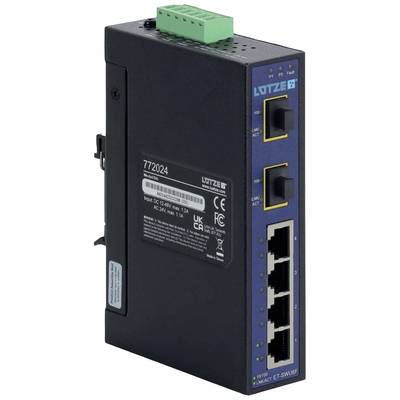 Lütze ET-SWU6F Ethernet Switch  4+2 Port 10 / 100 MBit/s  