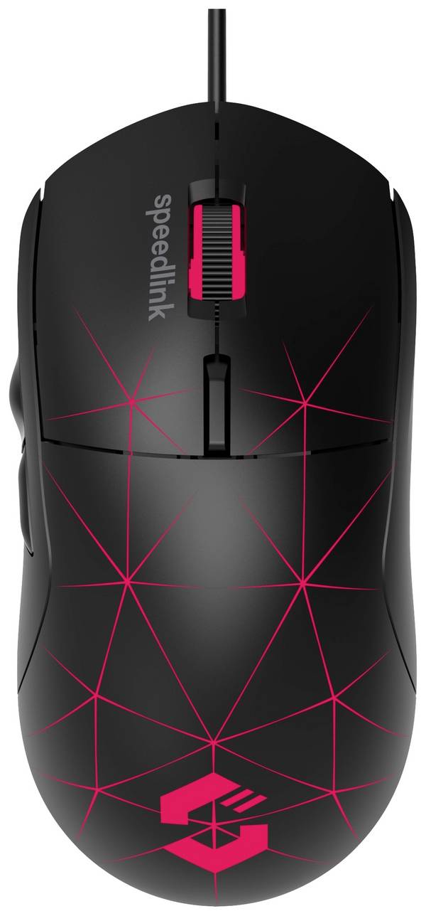 SpeedLink CORAX Gaming-Maus USB Optisch Schwarz 5 Tasten 3200 dpi Beleuchtet, Integriertes Scrollrad