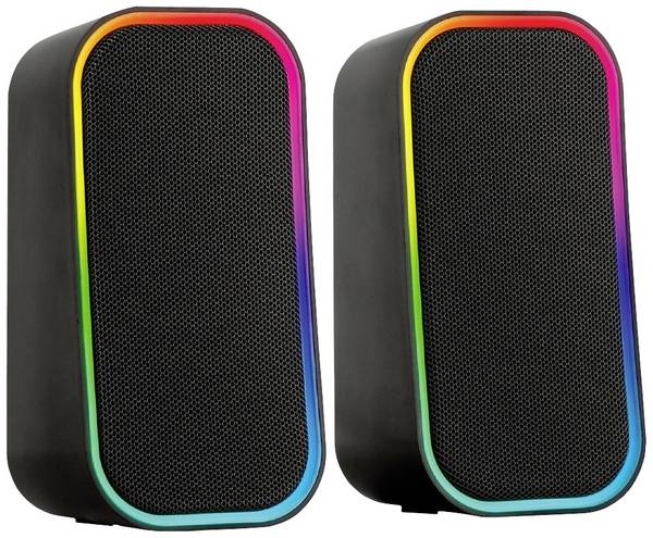 SpeedLink TOKEN PC-Lautsprecher Bluetooth®, Kabelgebunden 6 W Schwarz, RGB