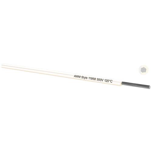 Thumbnail - Kabeltronik 780240701 Litze UL 11958 1 x 0.22 mm² Weiß 500 m