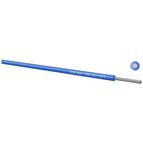 Kabeltronik 780240707 Litze UL 11958 1 x 0.22 mm² Blau 500 m