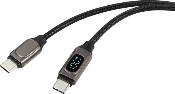 Renkforce USB-Kabel  USB 2.0 USB-C® Stecker, USB-C® Stecker 0.50 m Silber (metallic)  RF-6249292