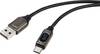 Renkforce USB-Kabel USB 2.0 USB-A Stecker, USB-C® Stecker 2.00 m Silber (metallic) RF-6249502