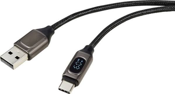Renkforce USB-Kabel USB 2.0 USB-A Stecker, USB-C® Stecker 0.50 m Silber (metallic) RF-6249500