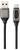 USB-Kabel mit USB-A- und USB-C-Anschlüssen, schwarzes geflochtenes Kabel, digitales Display bei USB-C-Anschluss zeigt 'PD'.