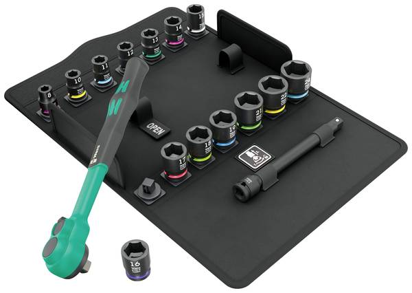 Wera 8100 SB 12 Zyklop Comfort Umschaltknarren-Set metrisch 3/8" 16teilig 05005530001