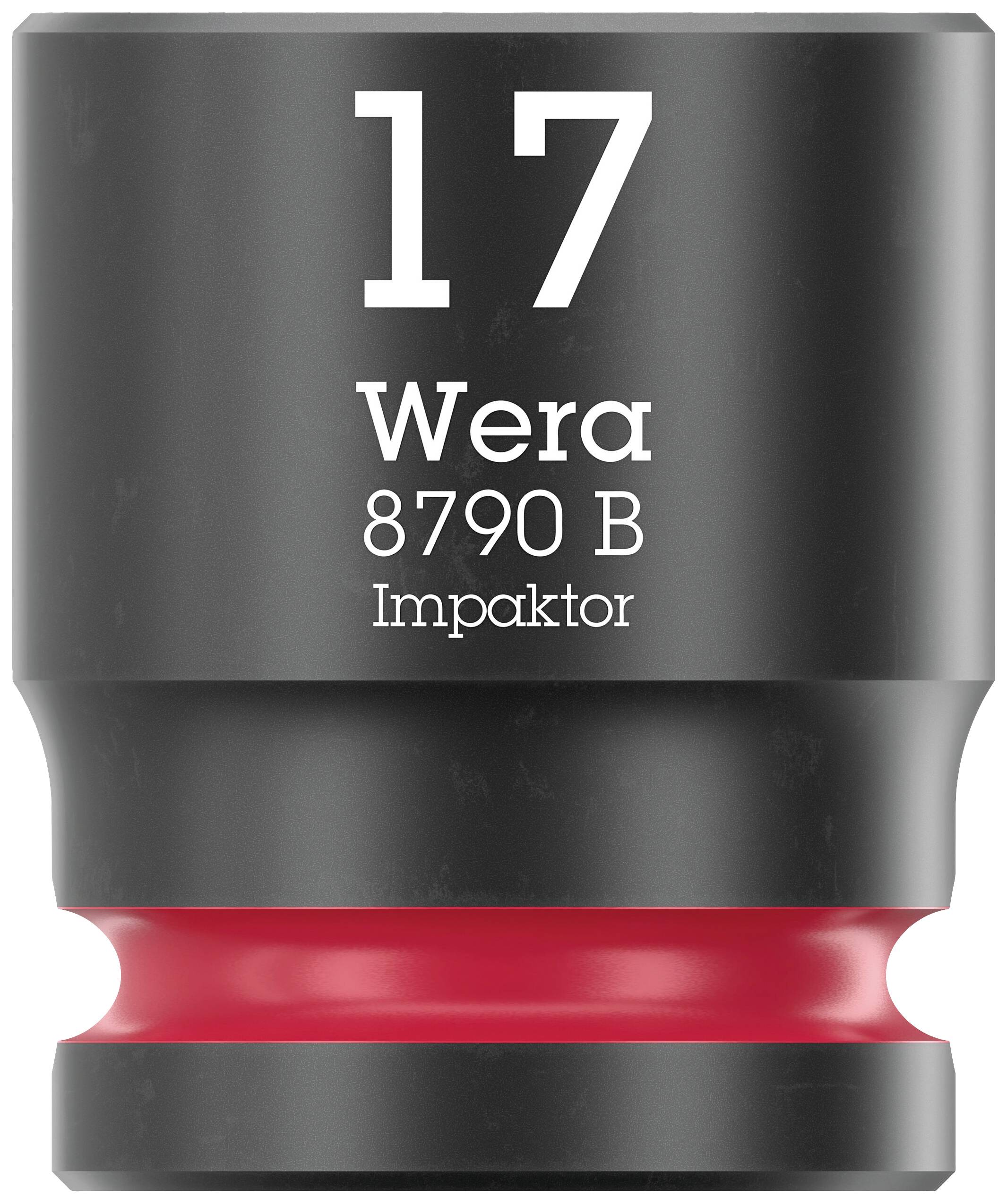 Wera 8790 B Impaktor 05005508001 Außen-Sechskant Steckschlüsseleinsatz 17 mm 1 Stück 3/8