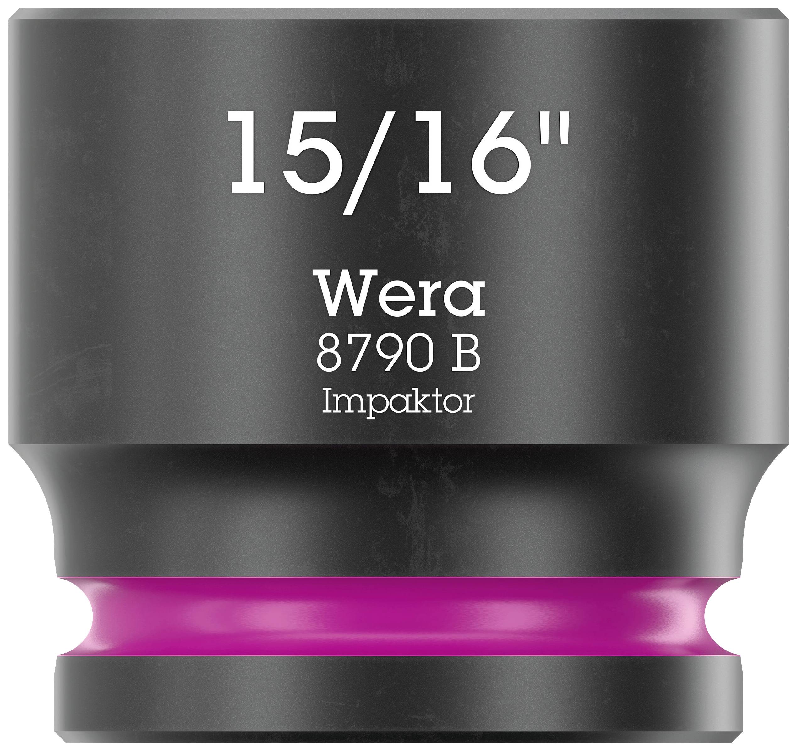 Wera 8790 B Impaktor 05005525001 Außen-Sechskant Steckschlüsseleinsatz 15/16 1 Stück 3/8