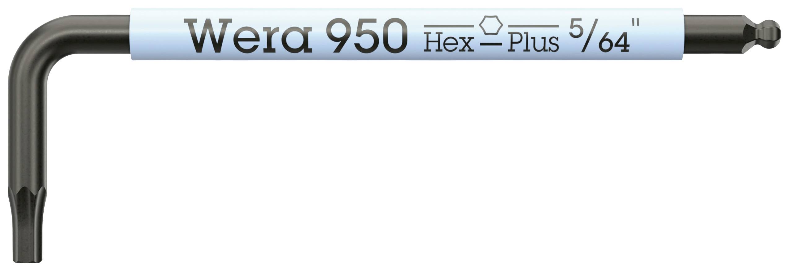 Wera 950 SPKS Multicolour Innen-Sechskant Winkelschraubendreher 5/64 Zoll 1 Stück