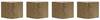 Magnet Wood Series Cube 20x20x20mm Walnuss 4St