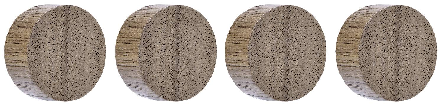 magnetoplan Magnet Circle (Ø) 30 mm Walnuss 4 St. 1665451