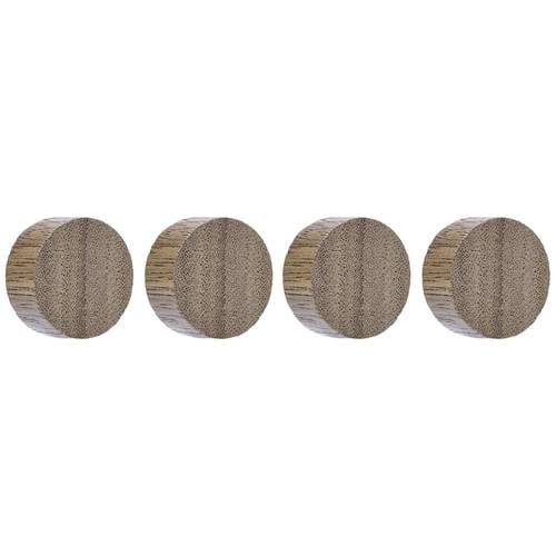 magnetoplan Magnet Circle (Ø) 30 mm Walnuss 4 St. 1665451