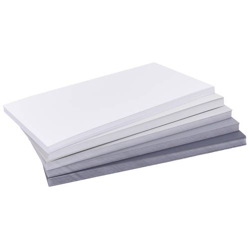 magnetoplan Grey Moderationskarte farbig sortiert, Grau rechteckig 200 mm x 100 mm 250 St.