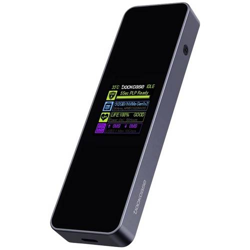 Thumbnail - Dockcase 5s PLP Smart M.2 SSD-Gehäuse USB-C® (USB 3.2 Gen 2) 10 GBit/s M.2 PCIe NVMe 2230, 2242, 2260, 2280 DSWC1P-5