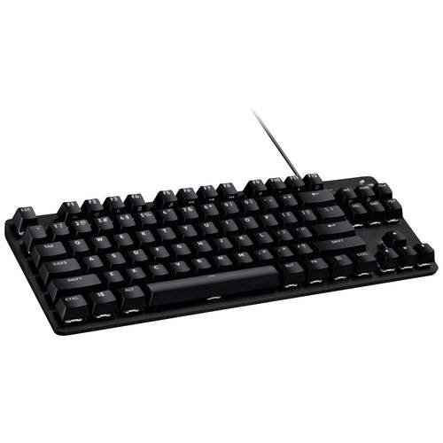 Logitech G413 TKL SE USB Gaming-Tastatur Deutsch, QWERTZ Schwarz Beleuchtet, Spritzwassergeschützt