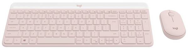 Logitech MK470 Slim Combo Bluetooth® Tastatur, Maus-Set Deutsch, QWERTZ Rose