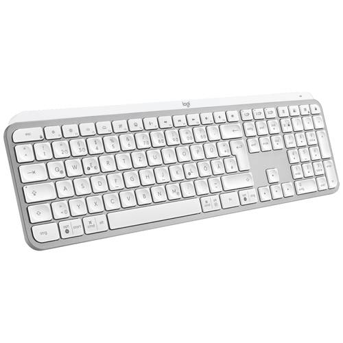 Thumbnail - Logitech MX Keys S Bluetooth® Tastatur Deutsch, QWERTZ Hellgrau Beleuchtet, Ergonomisch, Multipair-Funktion