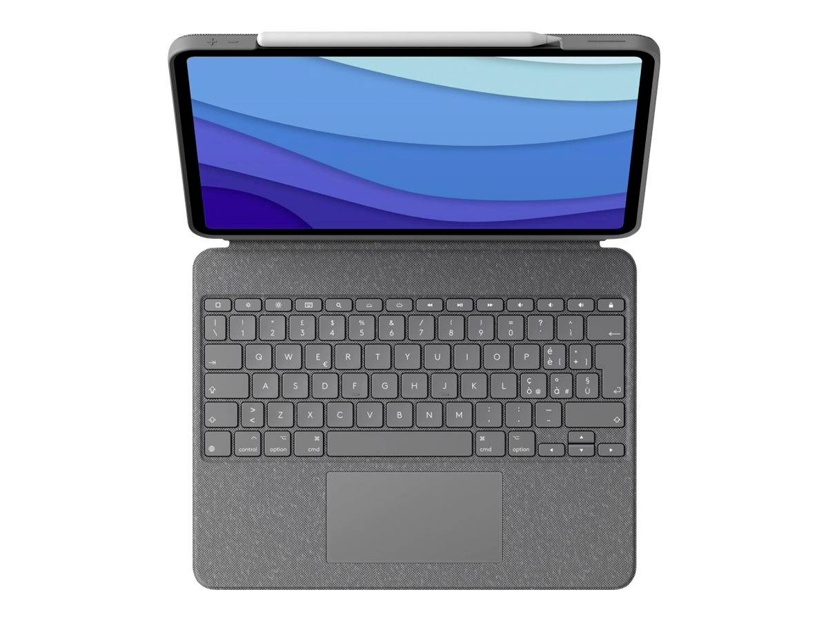 Logitech Combo Touch - Tastatur und Foliohülle - mit Trackpad - hintergrundbeleuchtet - Apple Smart connector - QWERTZ --5