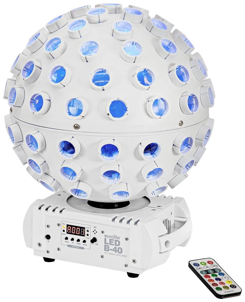 Eurolite 51918953 DMX LED Effect Light 5 LEDs RGBWA+UV Remote Control