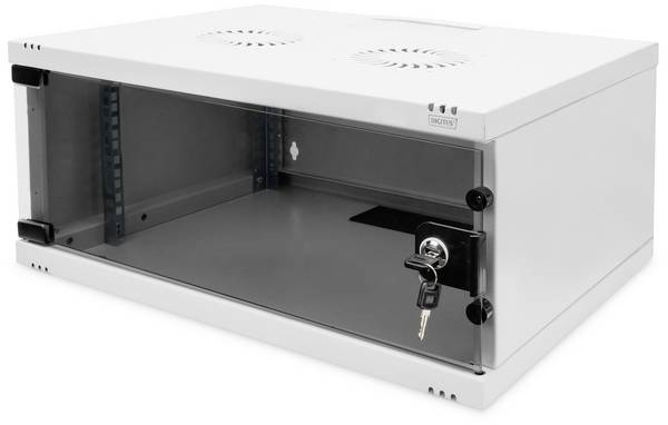 Digitus DN-38010 19 Zoll Wandgehäuse (B x H x T) 540 x 241 x 400 mm 4 HE Lichtgrau (RAL 7035), Grau, Grau (Metallgehäuse), Hellgrau, Lichtgrau