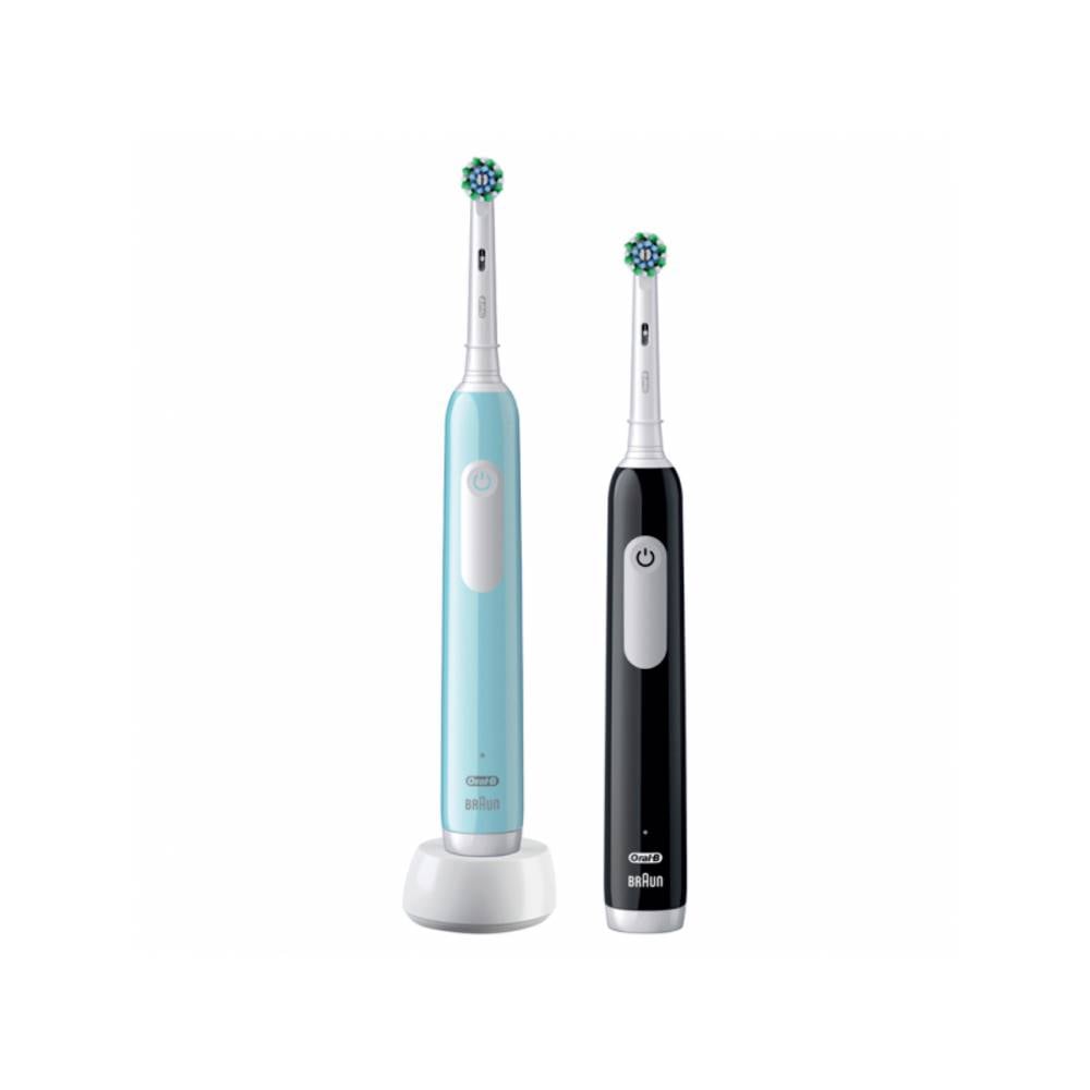 Oral-B PRO Series 1 Duo Edition 2 Elektrische Tandenborstels Zwart & Blauw