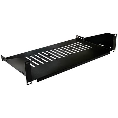 VALUE 19"-Geräteträger, 485 x 250mm, 2HE, max. 15kg, schwarz