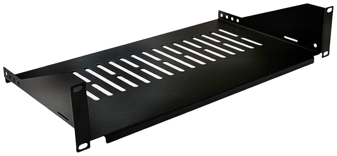 VALUE 19-Zoll-Geräteträger, 485 x 250mm, 2HE, max. 15kg, schwarz