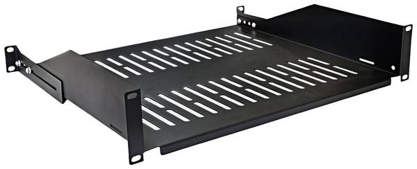 VALUE 19-Zoll-Geräteträger, 485 x 400mm, 2HE, max. 25kg, schwarz