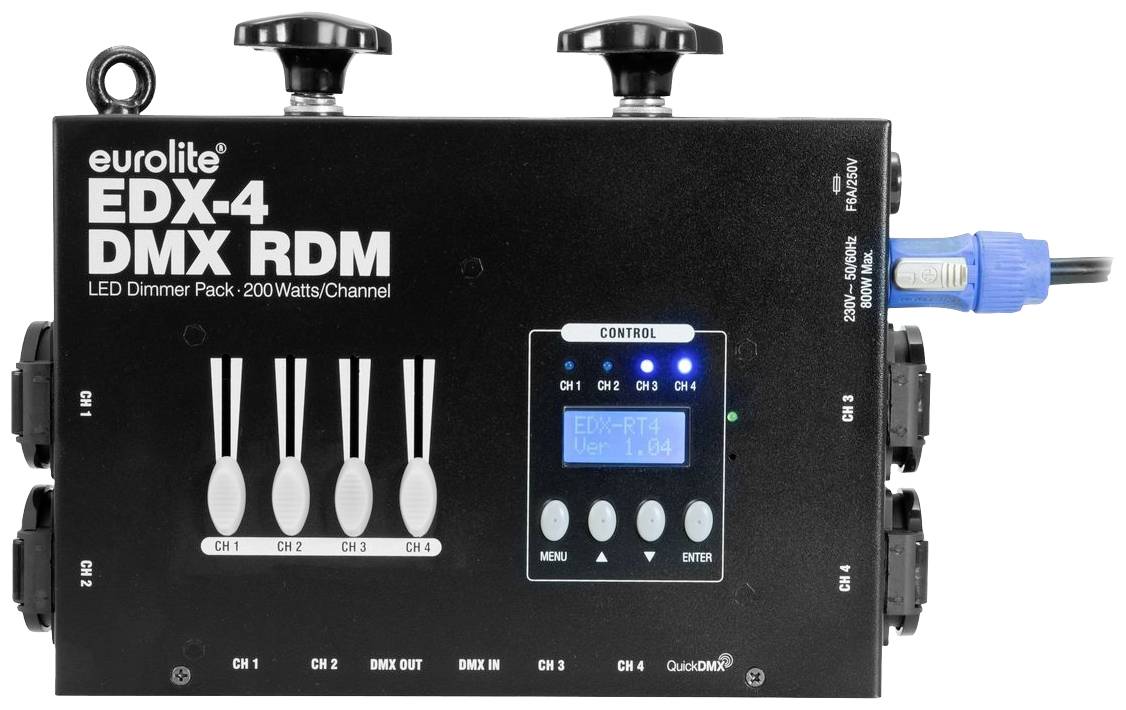 EUROLITE EDX-4 DMX RDM LED-Dimmerpack (70064068)