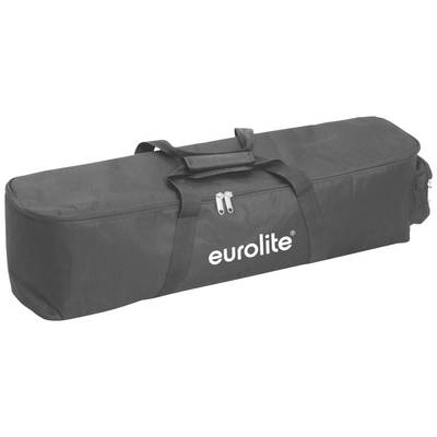Schwarze Transporttasche mit 'eurolite'-Aufschrift. Die Tasche hat zwei Reißverschlüsse und Tragegriffe.