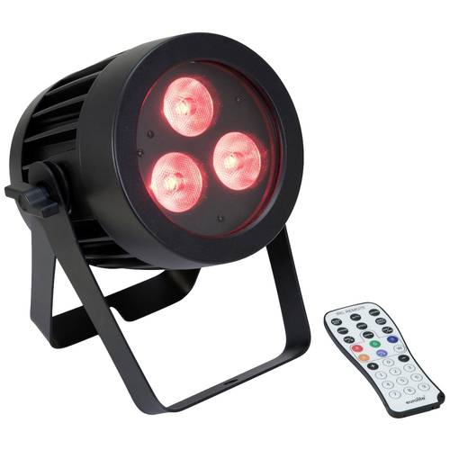 Eurolite LED IP PAR 3x8W QCL Spot DMX LED-Effektstrahler Anzahl LEDs (Details): 3 8 W Schwarz