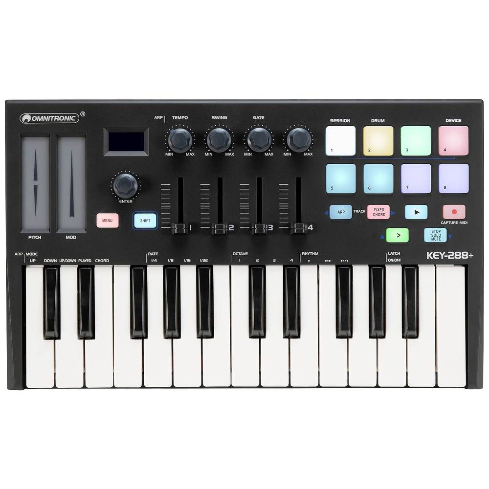 Omnitronic KEY-288+ MIDI-controller