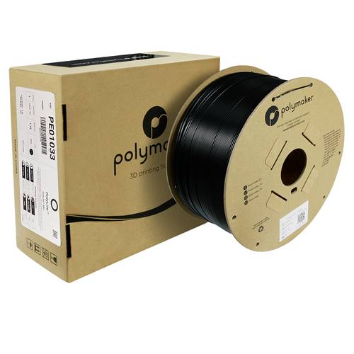 Thumbnail - Polymaker PE01033 6938936707257 Filament ABS hitzebeständig, schlagfest, geruchsarm 1.75 mm 3000 g Schwarz PolyLite™ 1 S...