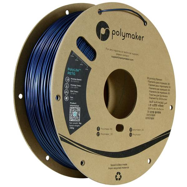 Polymaker PB01034 6938936712398 Filament PETG hitzebeständig, hohe Zugfestigkeit 1.75 mm 1000 g  PolyLite™ 1 St.