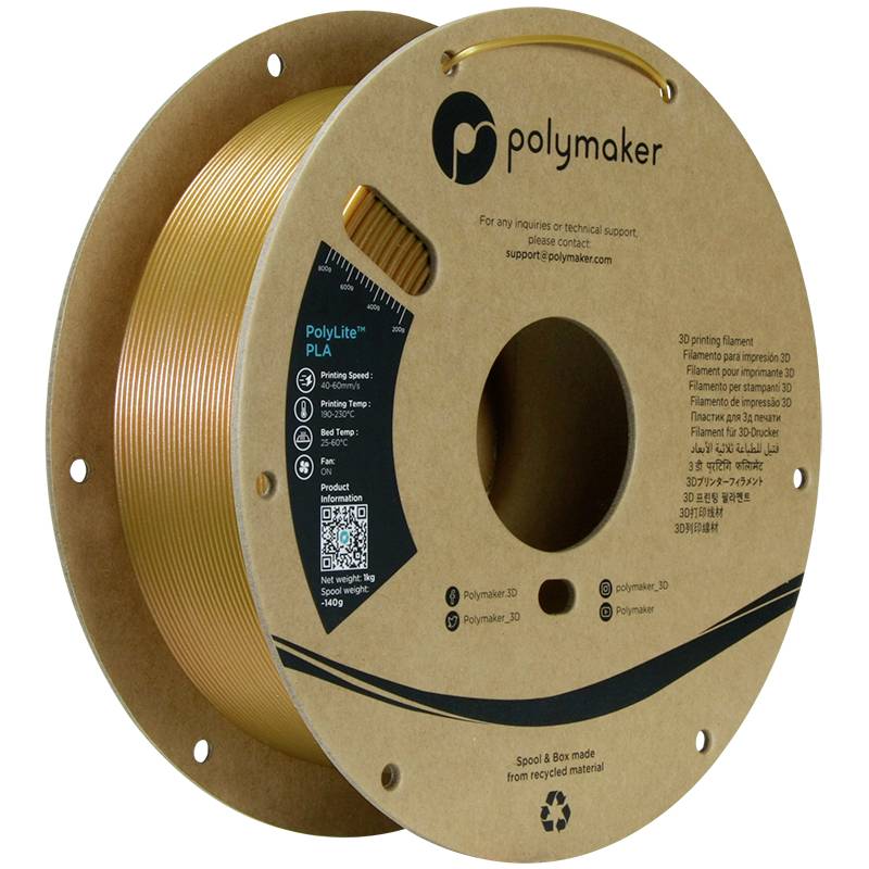 Polymaker PA02082 Starlight Filament PLA kunststof Meerkleurig, Kleurverandering 1.75 mm 1000 g Starlight Jupiter PolyLite&#8482; PLA 1 stuk(s)