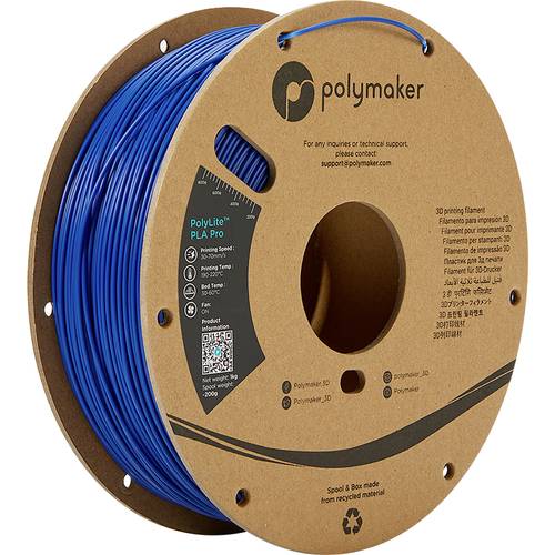 Polymaker PA07005 6938936709657 Filament PLA Pro hohe Steifigkeit, schlagfest 1.75 mm 1000 g Blau PolyLite™ 1 St.